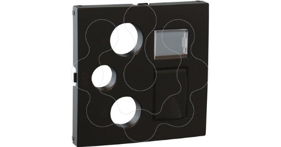 Imagem de C.T.MIST R-TV-SAT-RJ45/R-TV-SAT-RJ45-FO PRETO