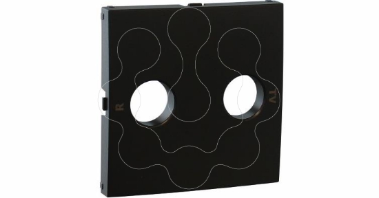 Imagem de CENTRO P/TOMADA R - TV PRETO MATE