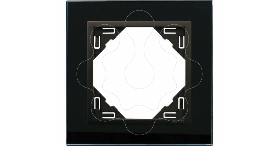 Imagem de ESPELHO SIMPLES CRISTAL NEGRO/PRETO MATE