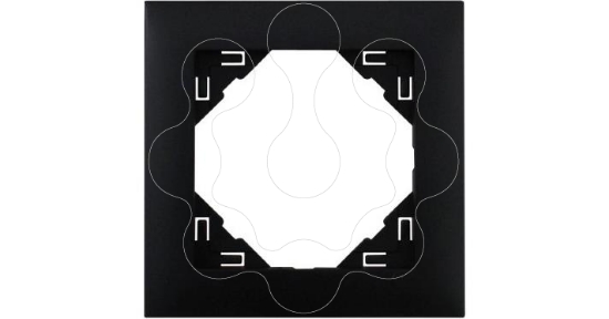 Imagem de ESPELHO SIMPLES PRETO MATE