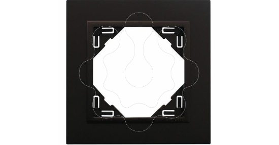 Imagem de ESPELHO SIMPLES PRETO MATE/PRETO MATE