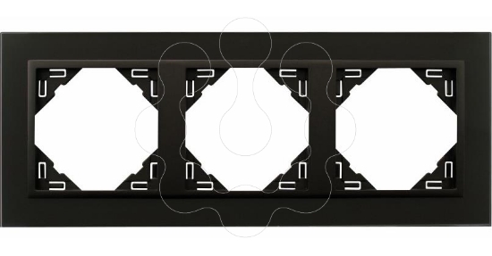 Imagem de ESPELHO TRIPLO CRISTAL NEGRO/PRETO MATE