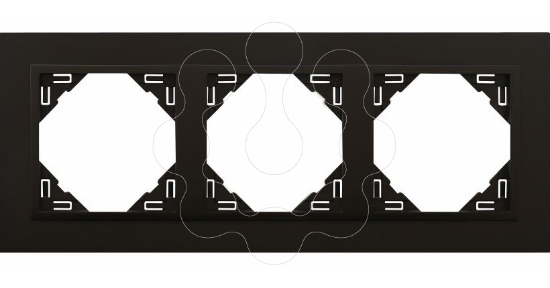 Imagem de ESPELHO TRIPLO PRETO MATE/PRETO MATE