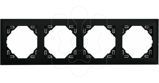 Imagem de ESPELHO QUÁDRUPLO PRETO MATE