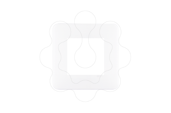 Imagem de ESPELHO SIMPLES BRANCO MATE