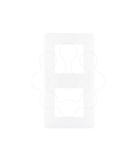 Imagem de ESPELHO DUPLO BRANCO MATE/CRÓMIO