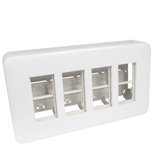 Imagem de Posto de trabalho saliente 4x4 mód branco