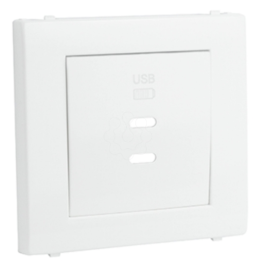 Imagem de CENTRO CARREGADOR DUPLO USB TIPO C BRANCO