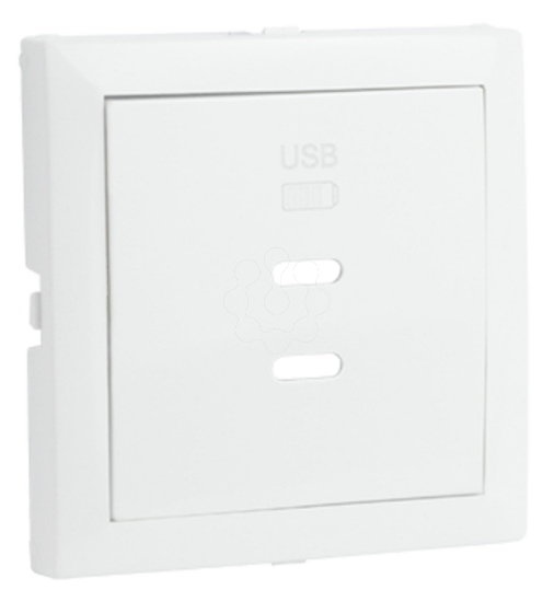 Imagem de CENTRO CARREGADOR DUPLO USB TIPO C BRANCO