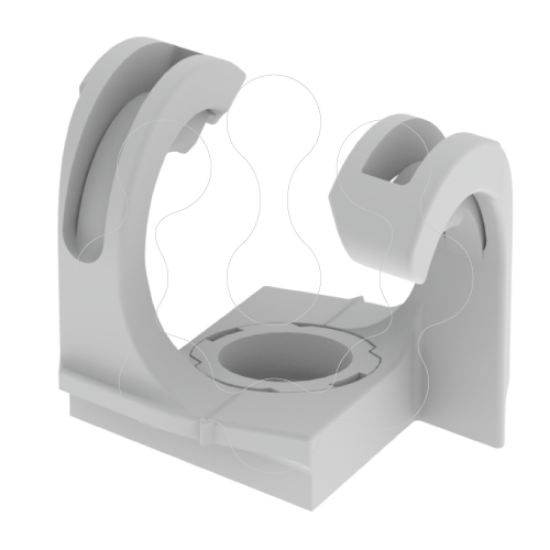 Imagem de 31 Braçadeira para tubo cinzento 35x35 U24X