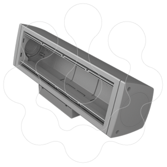 Imagem de 51 Caixa mob. mont. fixa 4 mec. antracite U24X