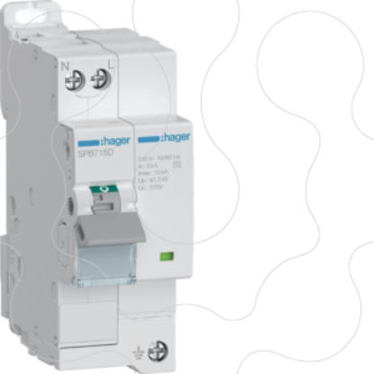 Mostrar detalhes para Limit. auto-protegido Tipo 2 1P+N 15kA Imagem de Limit. auto-protegido Tipo 2 1P+N 15kA