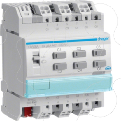 Mostrar detalhes para Actuador bin./est. 6 canais 4A KNX-S Imagem de Actuador bin./est. 6 canais 4A KNX-S