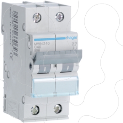 Mostrar detalhes para Disjuntor 2P 40A C 3kA 2M Imagem de Disjuntor 2P 40A C 3kA 2M