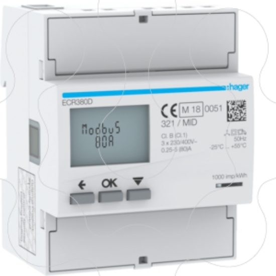 Imagem de Central medida 3F 80A 4M MODBUS MID