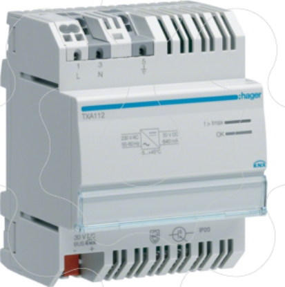Mostrar detalhes para Fonte alimentacao KNX 640mA Imagem de Fonte alimentacao KNX 640mA