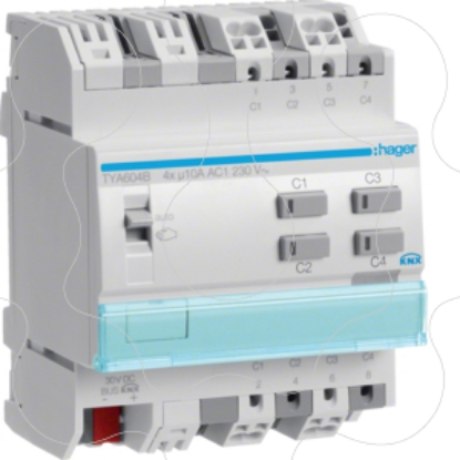 Mostrar detalhes para Actuador bin./est. 4 canais 10A KNX-S Imagem de Actuador bin./est. 4 canais 10A KNX-S