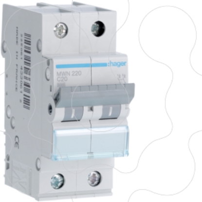 Mostrar detalhes para Disjuntor 2P 20A C 3kA 2M Imagem de Disjuntor 2P 20A C 3kA 2M