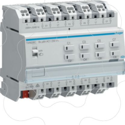Mostrar detalhes para Actuador estores/pers. 8 canais 230V KNX Imagem de Actuador estores/pers. 8 canais 230V KNX