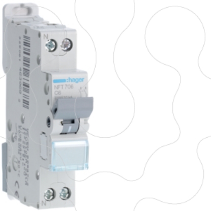 Mostrar detalhes para Disjuntor 1P+N 6A C 6/10KA 1M Imagem de Disjuntor 1P+N 6A C 6/10KA 1M