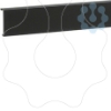 Imagem de Tampa rodape SL 20x80 preto grafite