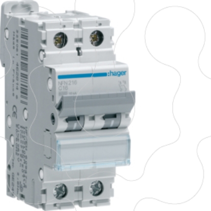 Mostrar detalhes para Disjuntor 2P 16A C 6/10kA 2M Imagem de Disjuntor 2P 16A C 6/10kA 2M