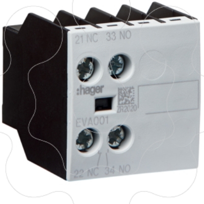 Mostrar detalhes para Contacto Aux. ligacao frontal 1NA+1NF Imagem de Contacto Aux. ligacao frontal 1NA+1NF