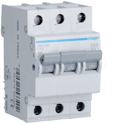 Mostrar detalhes para Disjuntor 3P 40A C 3kA 3M Imagem de Disjuntor 3P 40A C 3kA 3M