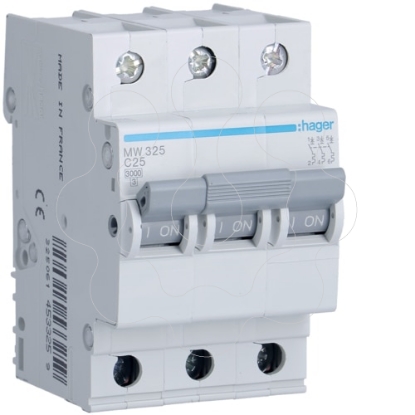 Mostrar detalhes para Disjuntor 3P 25A C 3kA 3M Imagem de Disjuntor 3P 25A C 3kA 3M