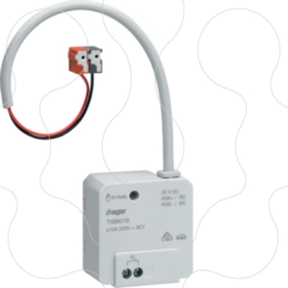 Mostrar detalhes para Actuador bin 1 canal 10A encast KNX Imagem de Actuador bin 1 canal 10A encast KNX