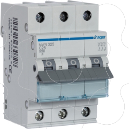 Mostrar detalhes para Disjuntor 3P 25A C 3kA 3M Imagem de Disjuntor 3P 25A C 3kA 3M