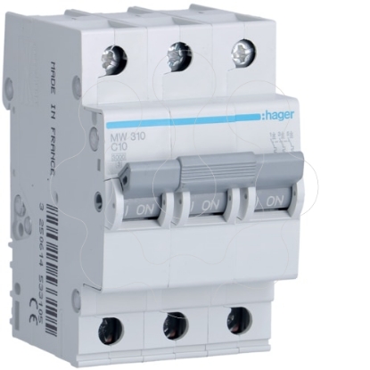 Mostrar detalhes para Disjuntor 3P 10A C 3kA 3M Imagem de Disjuntor 3P 10A C 3kA 3M