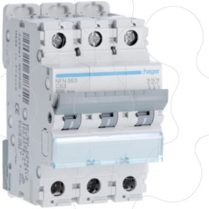 Mostrar detalhes para Disjuntor 3P 63A C 6/10kA 3M Imagem de Disjuntor 3P 63A C 6/10kA 3M