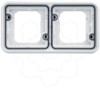 Imagem de cubyko   Quadro x2 horizontal branco