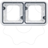Imagem de cubyko   Quadro x2 horizontal branco