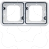 Imagem de cubyko   Quadro x2 horizontal branco
