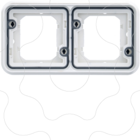 Imagem de cubyko   Quadro x2 horizontal branco