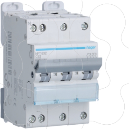 Mostrar detalhes para Disjuntor 3P+N 32A C 6/10KA 3M Imagem de Disjuntor 3P+N 32A C 6/10KA 3M