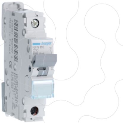 Mostrar detalhes para Disjuntor 1P 10A C 6/10kA 1M Imagem de Disjuntor 1P 10A C 6/10kA 1M