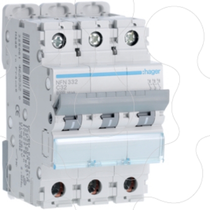 Mostrar detalhes para Disjuntor 3P 32A C 6/10kA 3M Imagem de Disjuntor 3P 32A C 6/10kA 3M