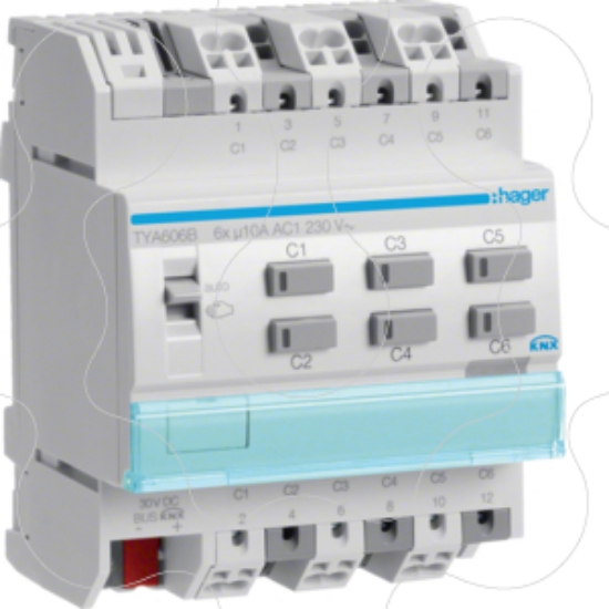 Imagem de Actuador bin./est. 6 canais 10A KNX-S