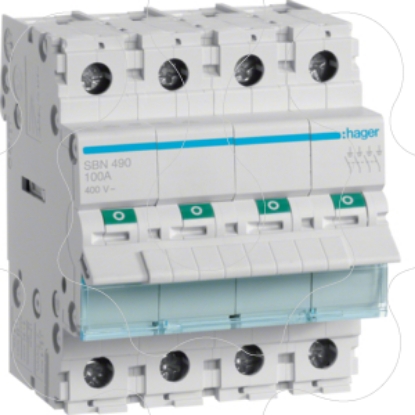 Mostrar detalhes para Interruptor Modular 4P 100A Imagem de Interruptor Modular 4P 100A