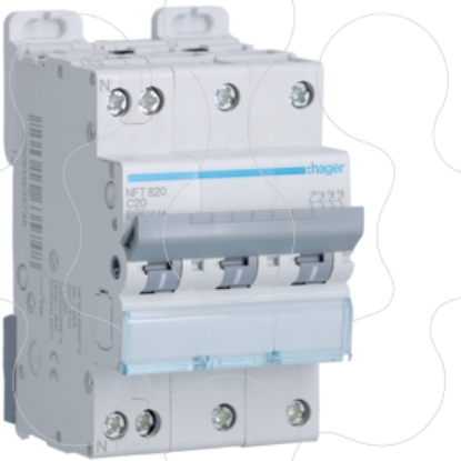 Mostrar detalhes para Disjuntor 3P+N 20A C 6/10KA 3M Imagem de Disjuntor 3P+N 20A C 6/10KA 3M