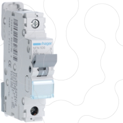Mostrar detalhes para Disjuntor 1P 6A C 6/10kA 1M Imagem de Disjuntor 1P 6A C 6/10kA 1M