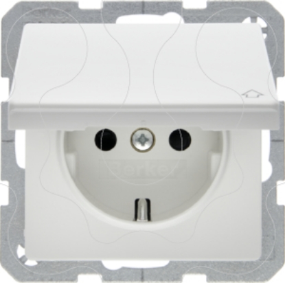 Mostrar detalhes para Q.x   Schuko c/tampa e obtur branco Imagem de Q.x   Schuko c/tampa e obtur branco
