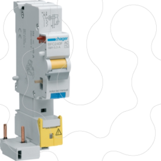 Imagem de Bloco dif. 1P+N 40A 300mA AC c/born. des