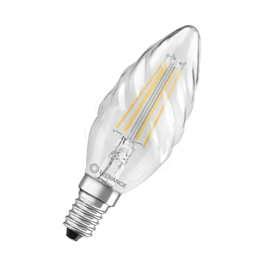 Imagem de LED Classic BW 40 Filament P 4W 827 Clear E14