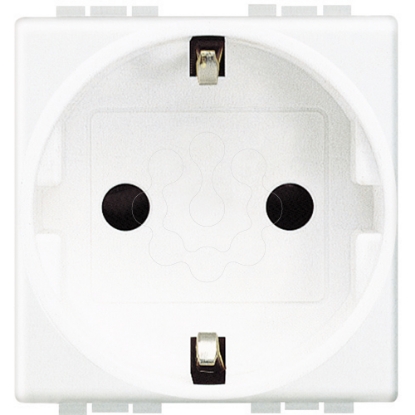Mostrar detalhes para Livinglight   Tomada 2P+T Schuko Ligadores automaticos   Branco 2 modulos Imagem de Livinglight   Tomada 2P+T Schuko Ligadores automaticos   Branco 2 modulos