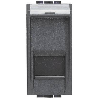 Mostrar detalhes para Livinglight  - Tomada RJ 45 FTP - Cat. 6 - Antracite - 1 modulo Imagem de Livinglight  - Tomada RJ 45 FTP - Cat. 6 - Antracite - 1 modulo