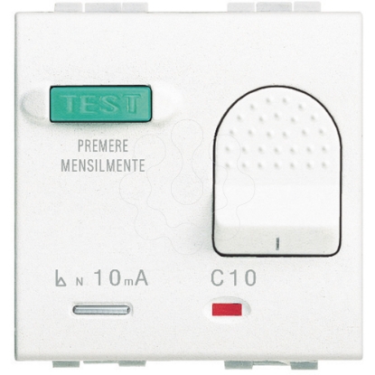 Mostrar detalhes para Livinglight   Interruptor automatico diferencial  10A   Branco 2 modulos Imagem de Livinglight   Interruptor automatico diferencial  10A   Branco 2 modulos